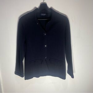 Saint James Navy wool Cardigan